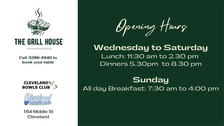 Grill House Opening Hours